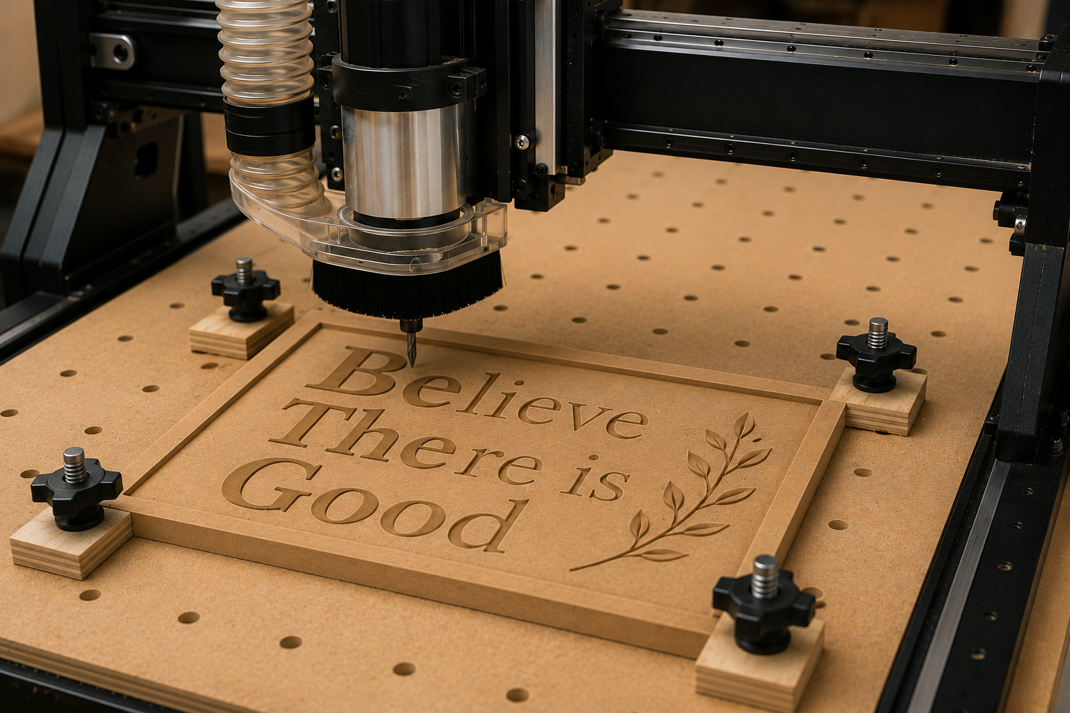 CNC machining project in wood or plastic by Timber & Light Creations